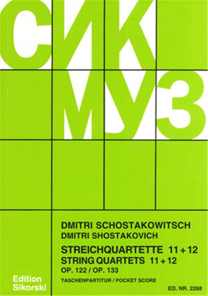 Quartetti 11 E 12 Op. 122 E 133